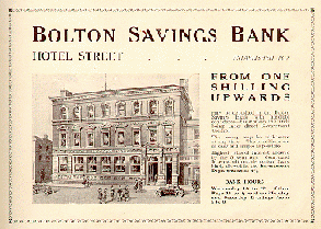 [Advert for Bolton Savings Bank detailing rates]