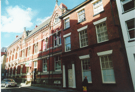 [red brick buildings]