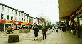 [View down street]