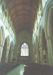 [interior facing central altar]