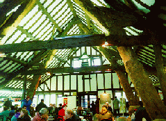 [Interior roof of Great House Barn]