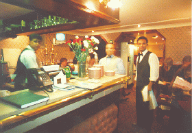 [reception and bar of restaurant]