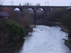 [rail viaduct over river]