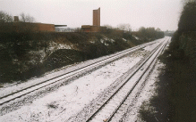 [rail line in snow]